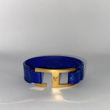 NEW Charlotte Interchangeable & Reversible Bracelet - Indigo Blue Leather IN STOCK