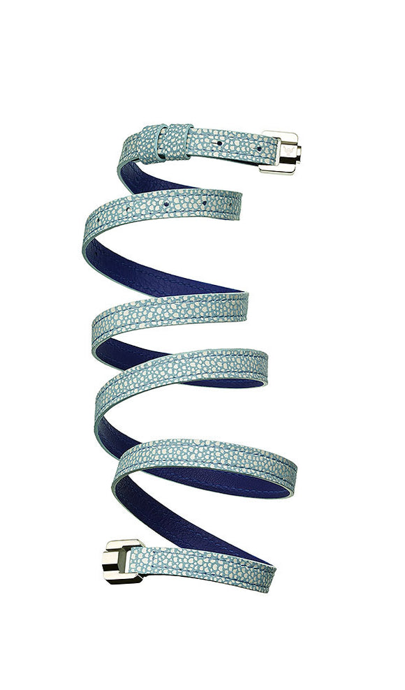 Candice Metallic Pistachio & Steel Thin Leather Bracelet IN STOCK –  Owen&Savary