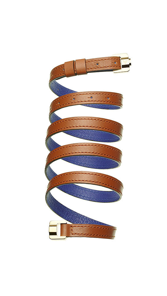 Cassandre Terracotta & Gold Leather Bracelet & Belt