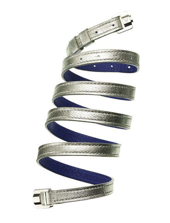 Cassandre Silver & Steel Leather Bracelet & Belt